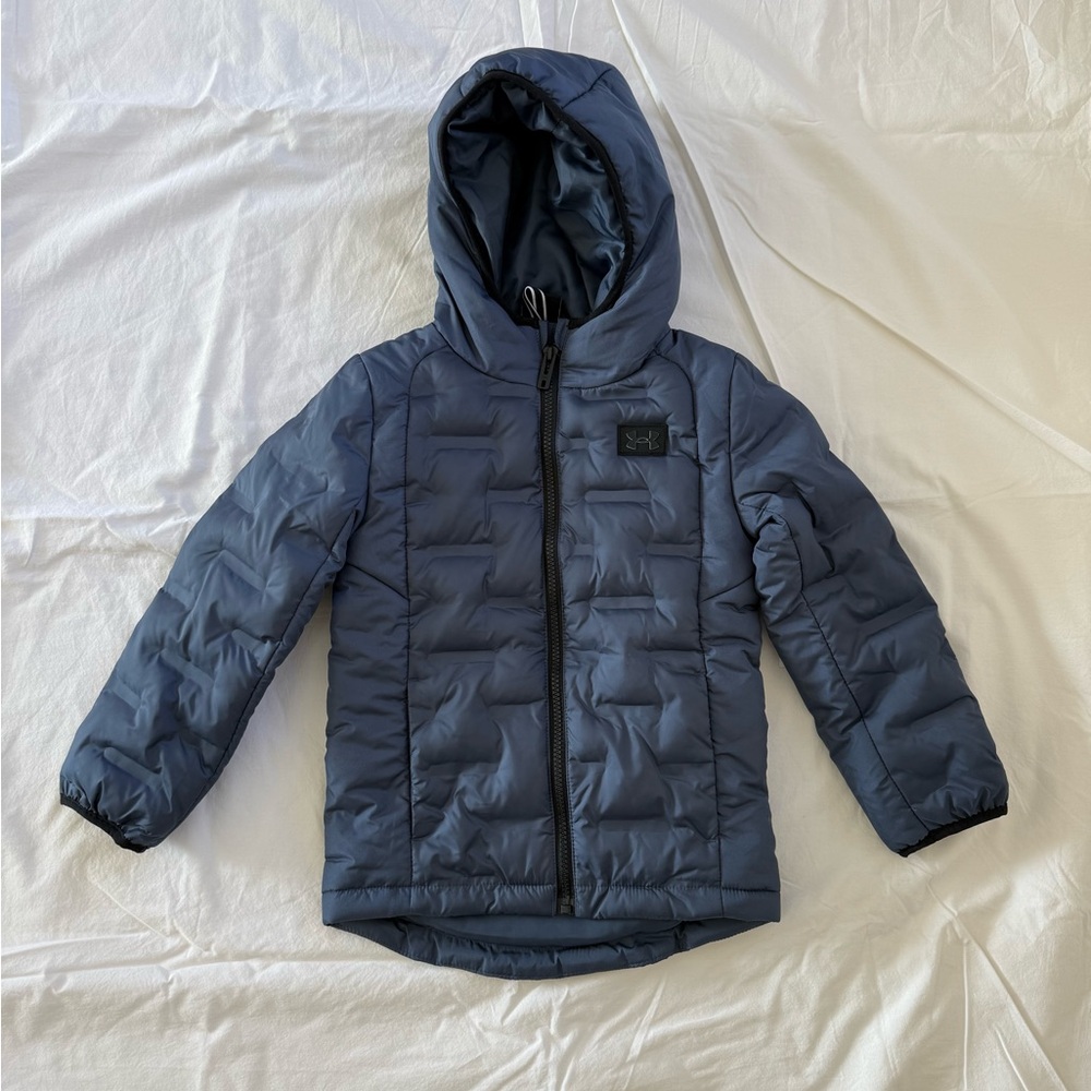 Under Armour Kids Navy Quilt Hooded Puffer Jacket